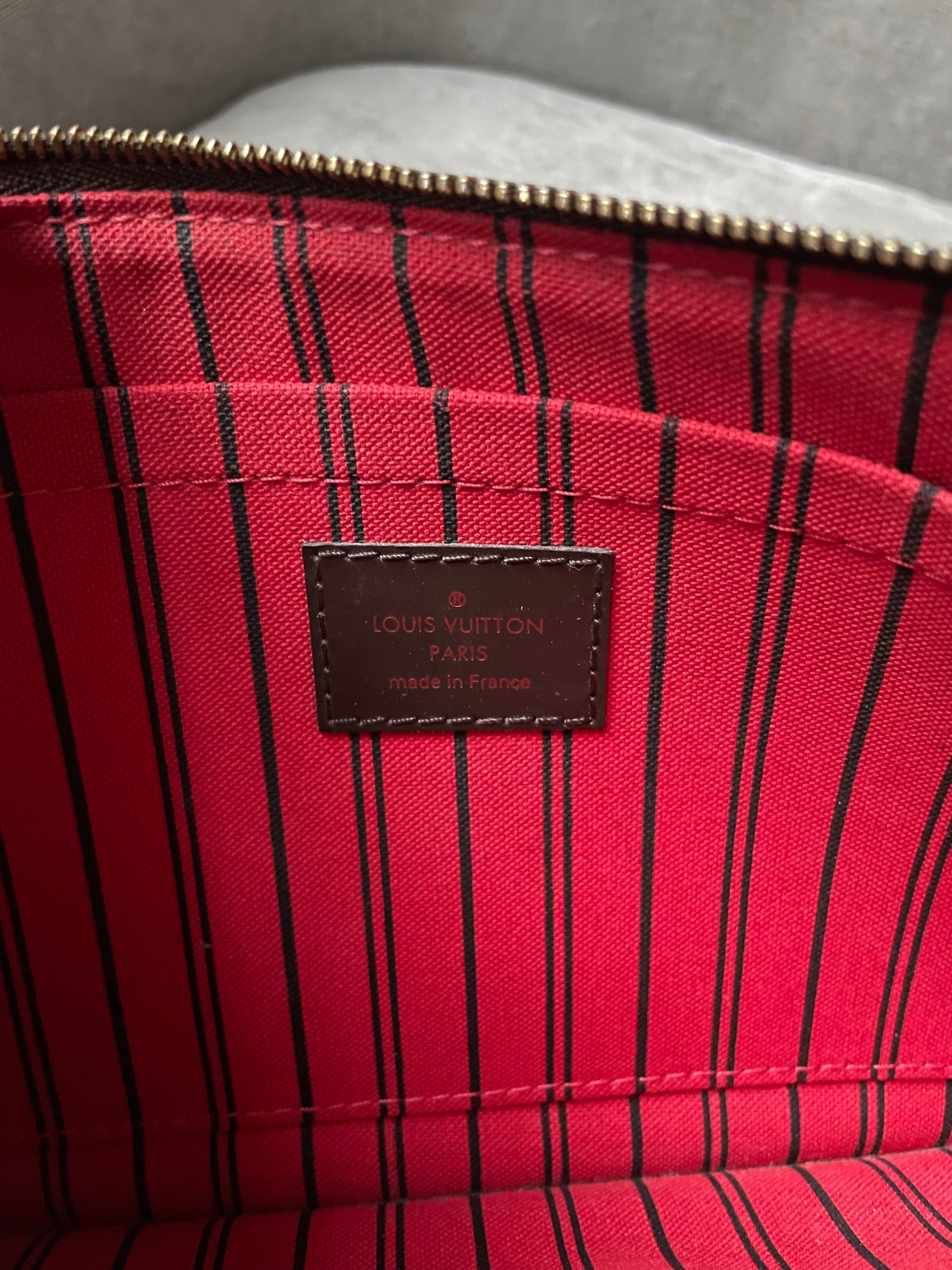 Louis Vuitton Pouch (from Neverfull) in Damier Ebene