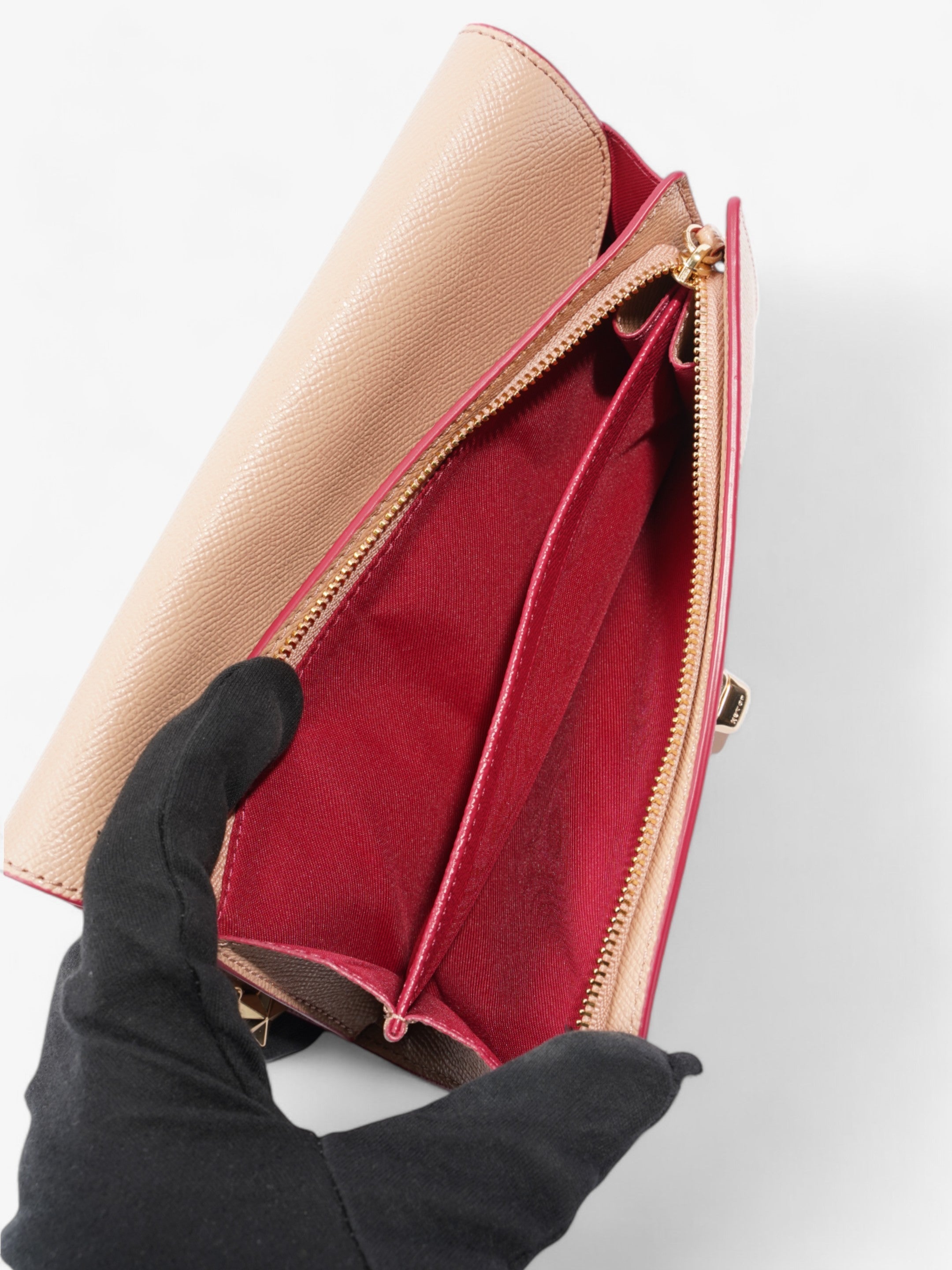 Coach Slim Envelope Wallet Nude Leather