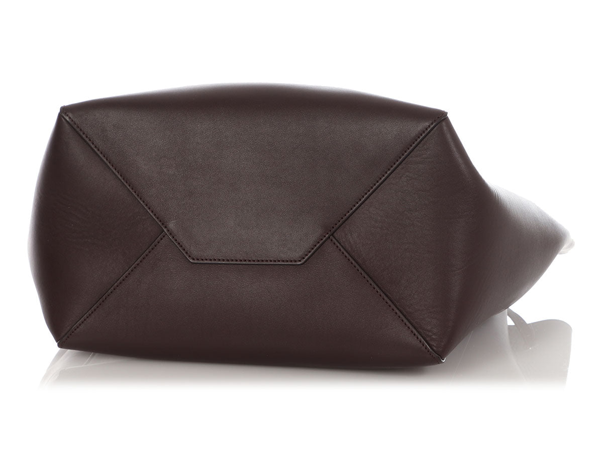 Celine Small Burgundy Tassel Cabas Phantom