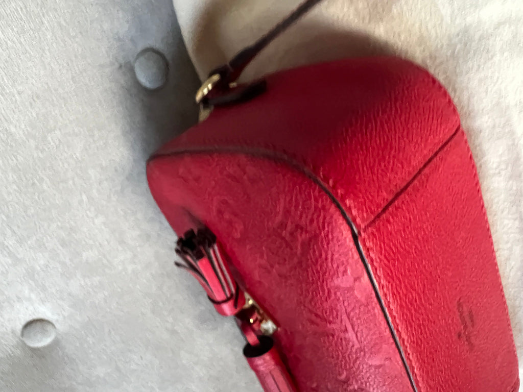 Louis Vuitton Saintonge Red Empreinte (RRP £1520)
