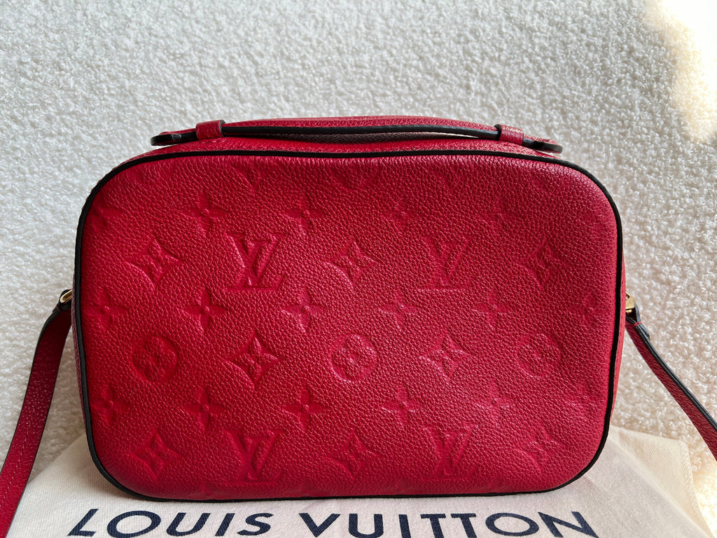 Louis Vuitton Saintonge Red Empreinte (RRP £1520)