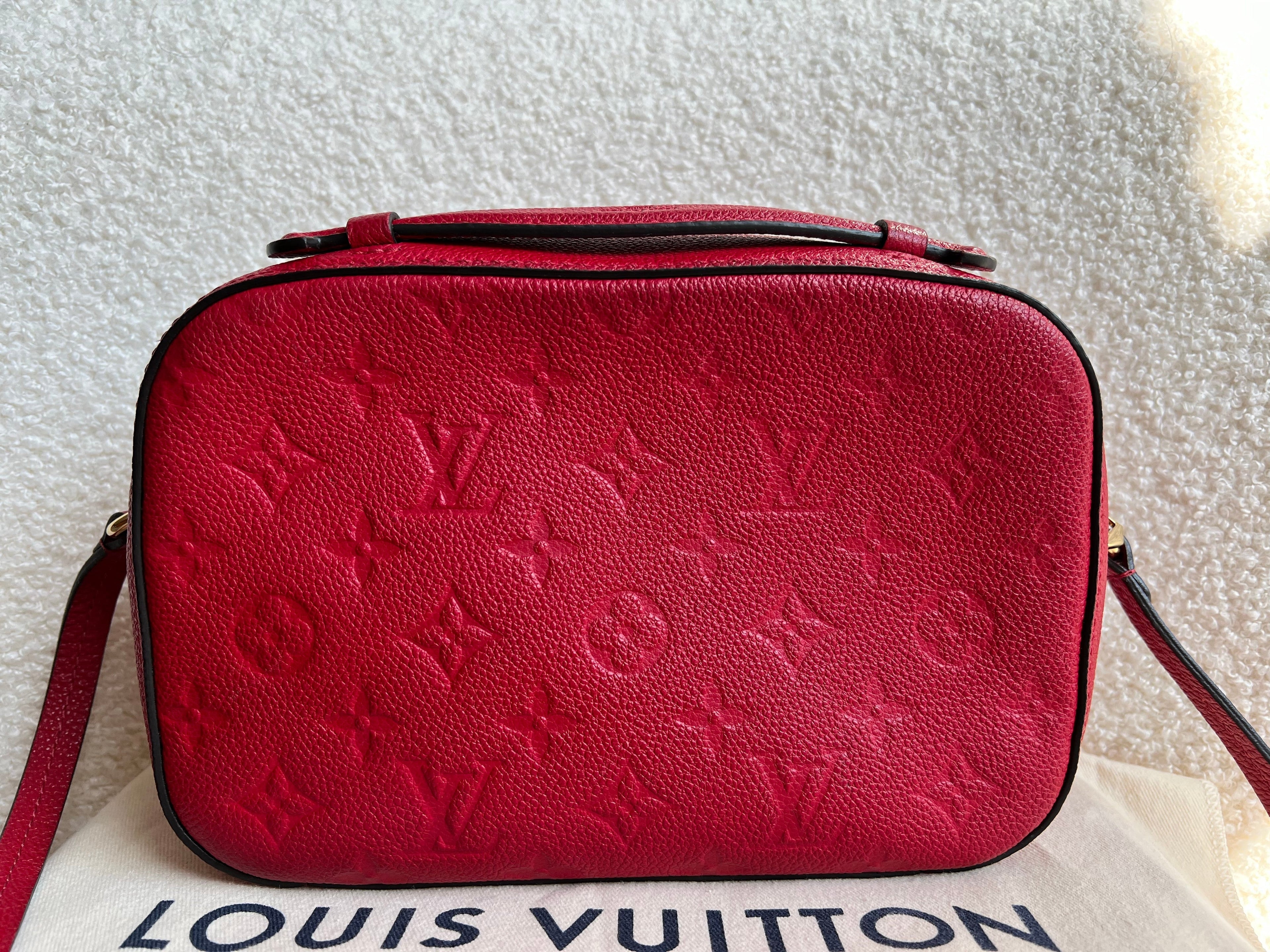 Louis Vuitton Saintonge Red Empreinte (RRP £1520)