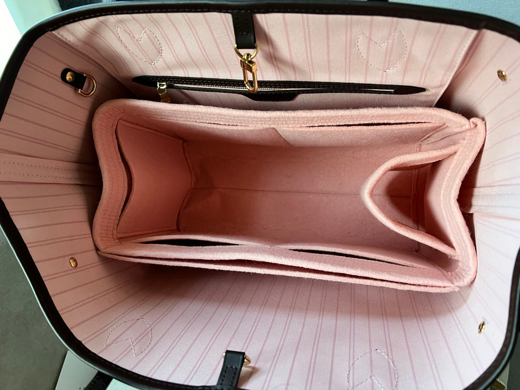 Louis Vuitton Neverfull MM Damier Ebene Rose Ballerine (RRP £1,410)