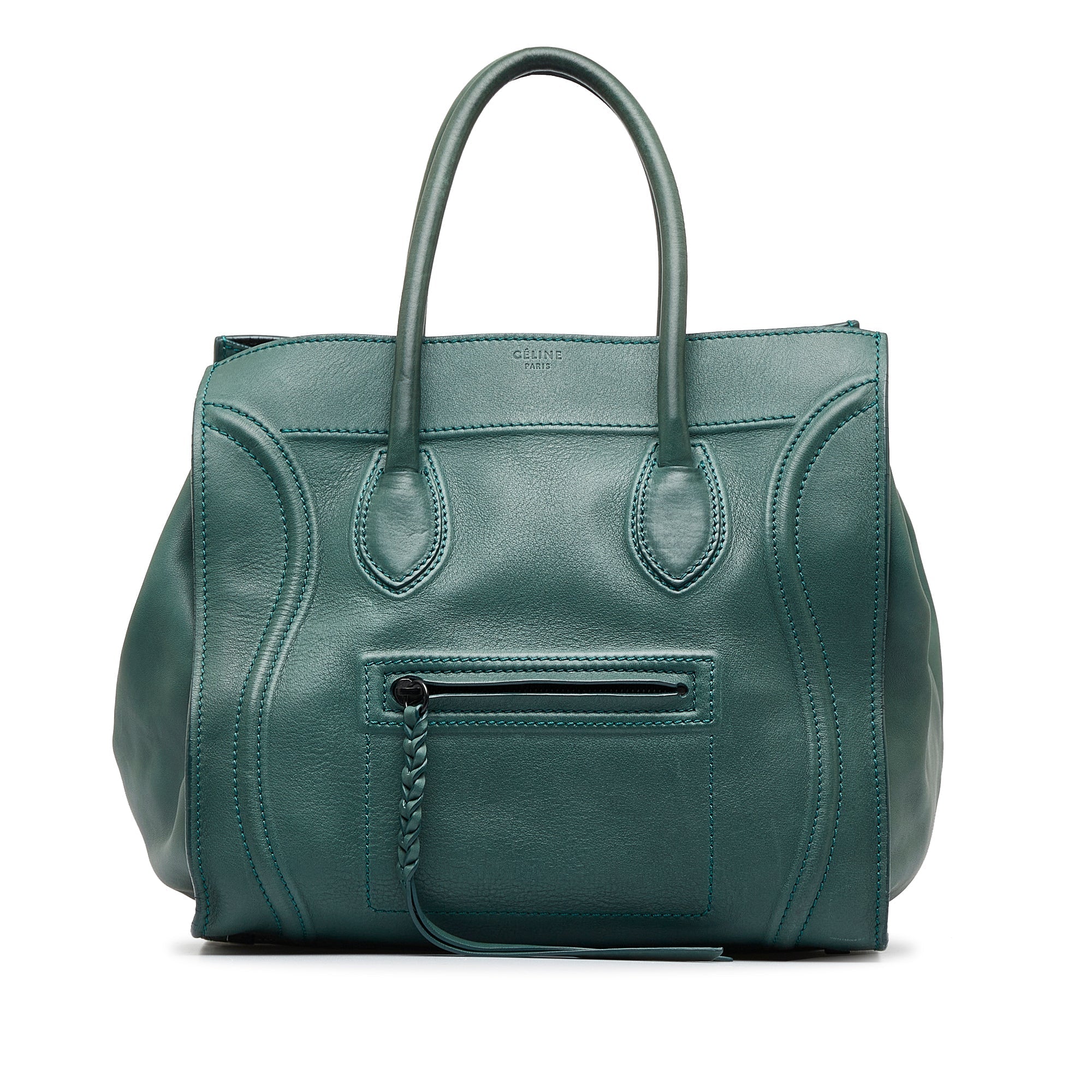 Green Celine Phantom Luggage Tote
