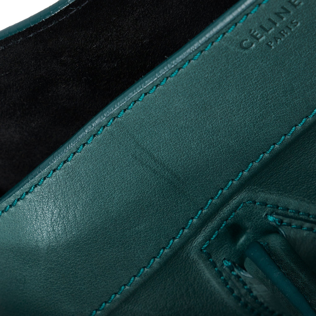 Green Celine Phantom Luggage Tote