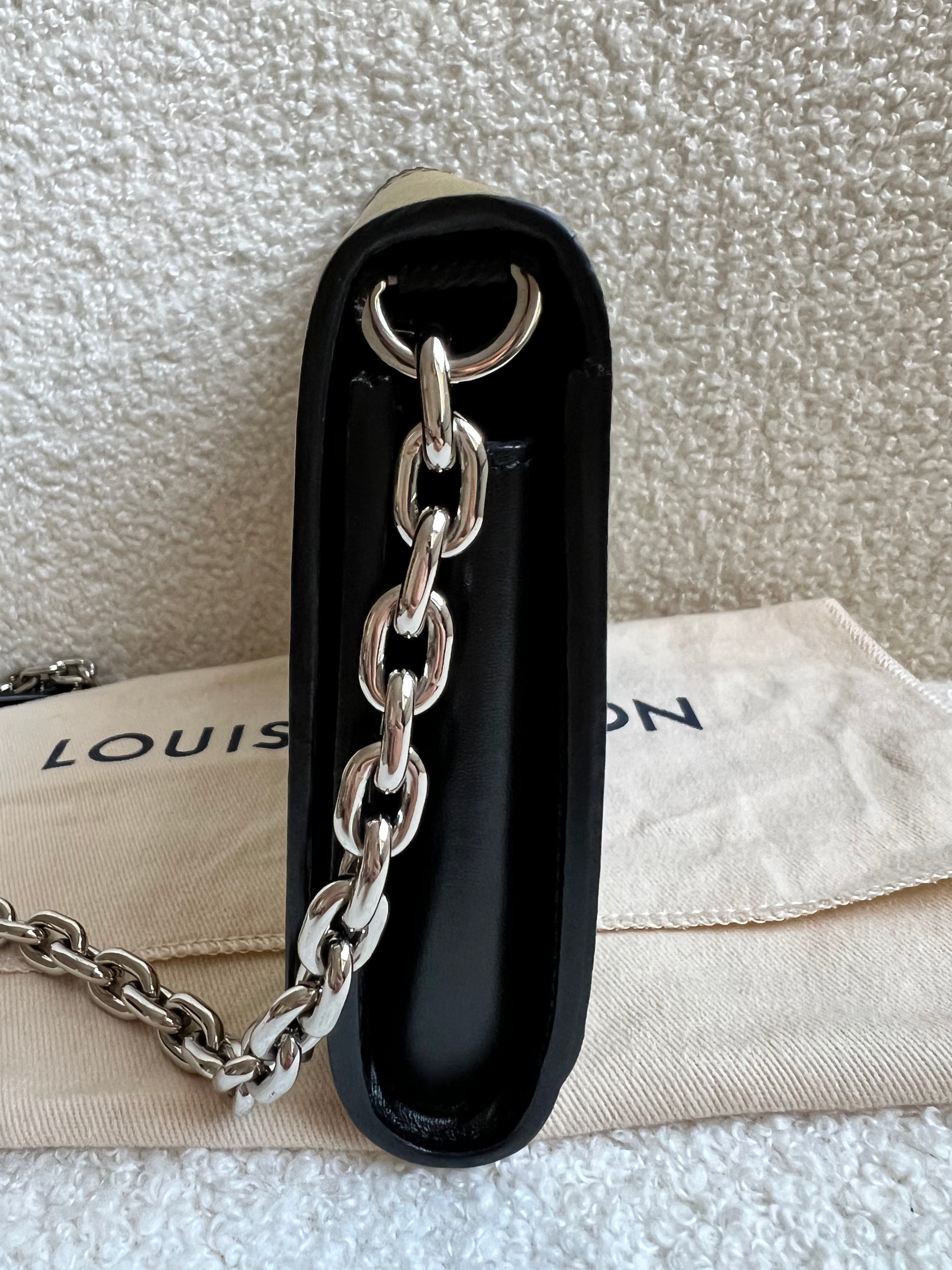 Louis Vuitton Reverse Monogram Studded Twist Chain Wallet