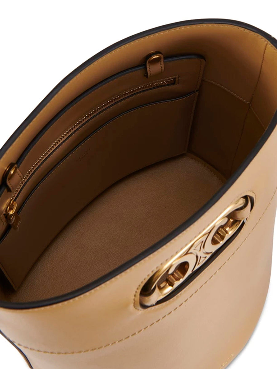 Bucket Maillon Triomphe in Satinated Calfskin