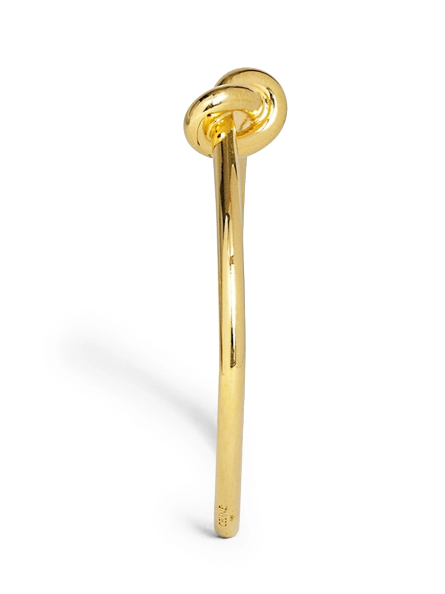 Knot Extra-Thin Bracelet in Brass with Gold Finish