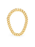 Maillon Celine Necklace in Brass with Gold Finish