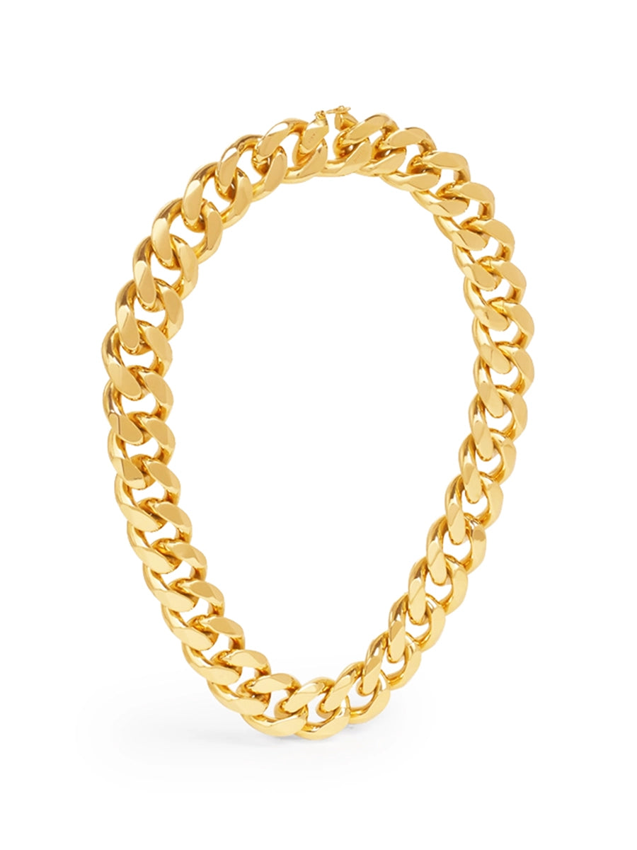 Maillon Celine Necklace in Brass with Gold Finish