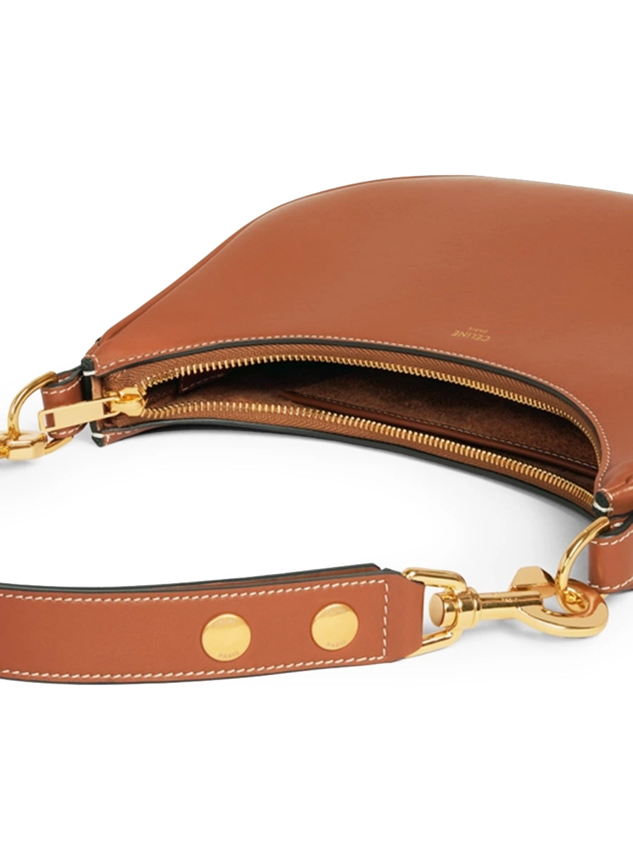 Medium Ava Strap Bag in Smooth Calfskin Tan