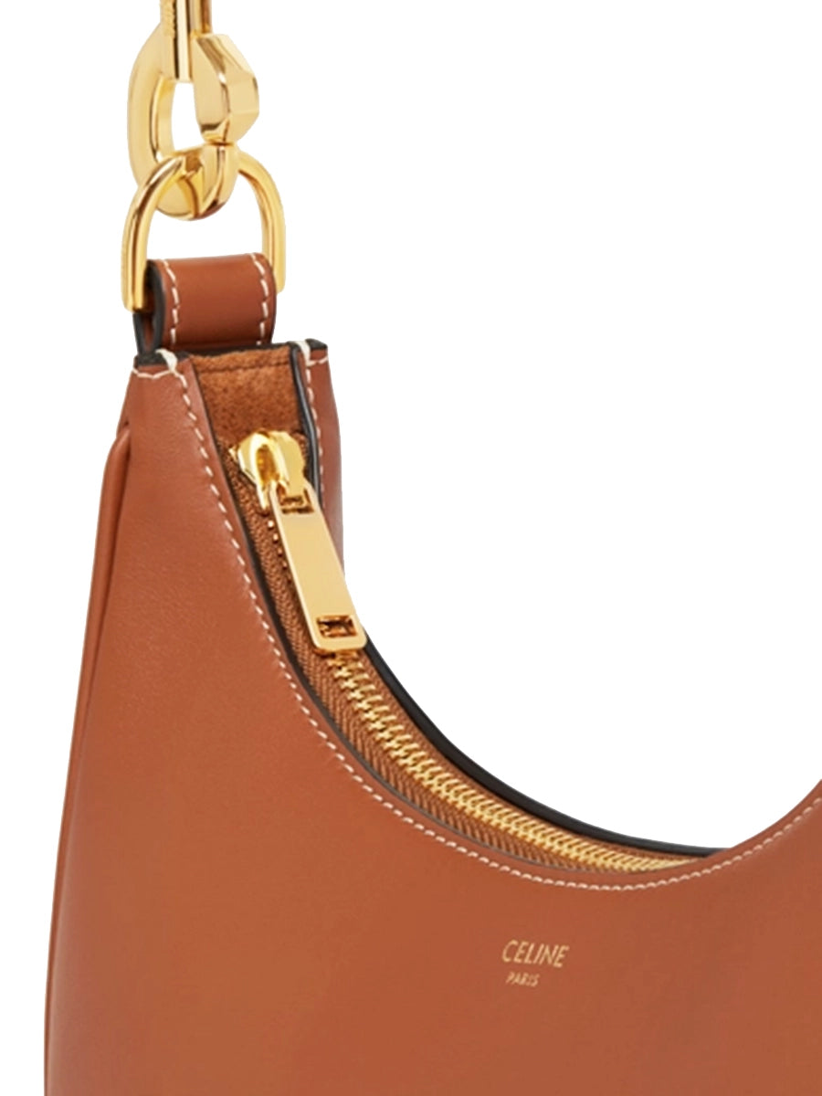 Medium Ava Strap Bag in Smooth Calfskin Tan