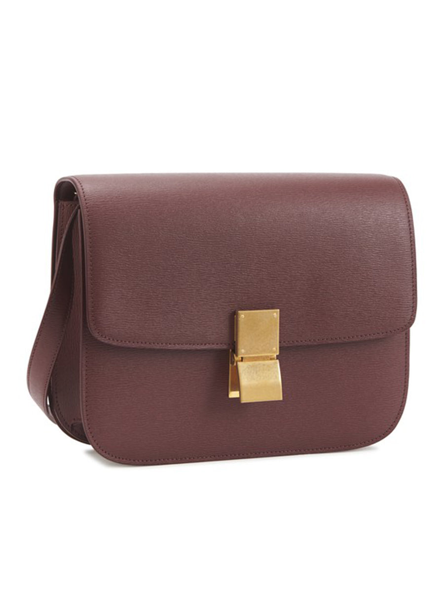 Medium Classic Bag in Grenat Calfskin LiÃƒÆ’Ã‚Â©gÃƒÆ’Ã‚Â©