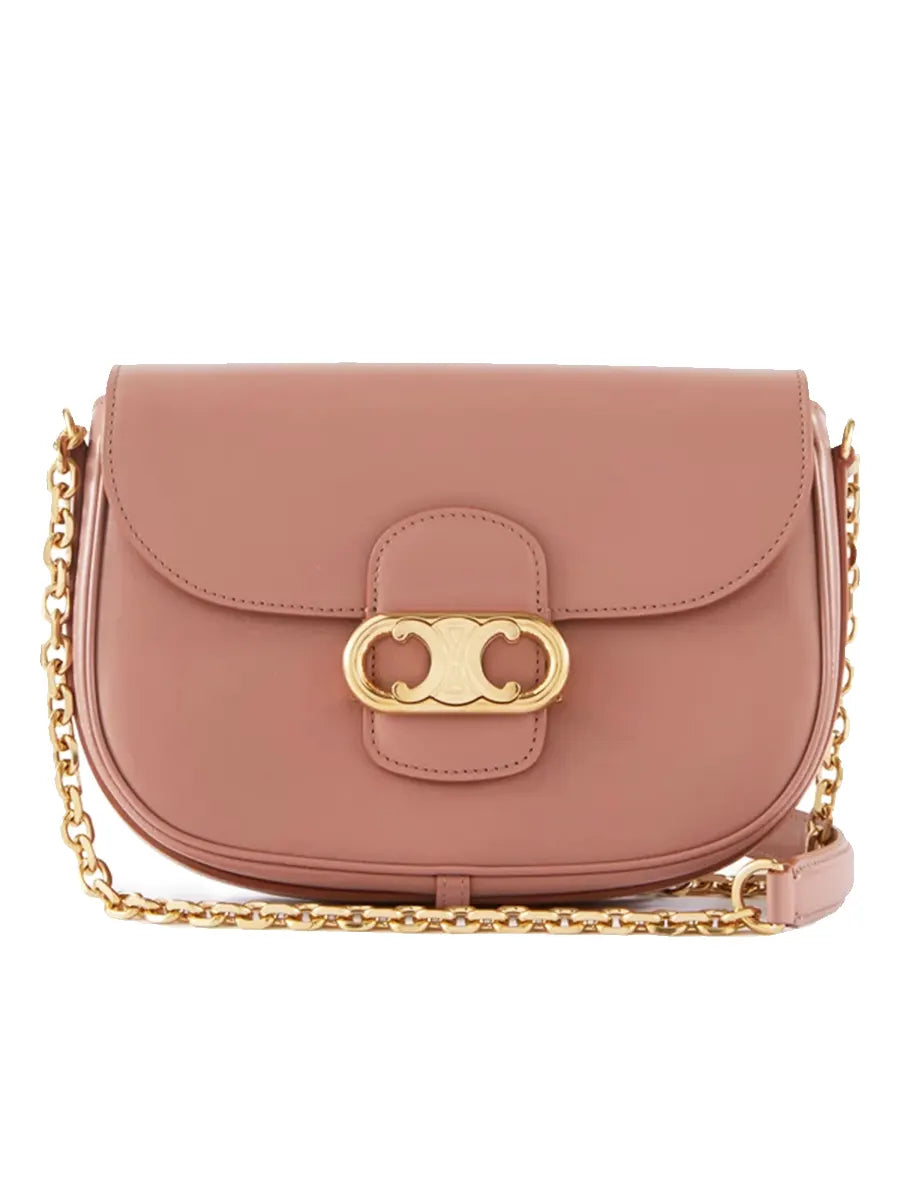 Medium Triomphe Maillon Bag In Vintage Pink