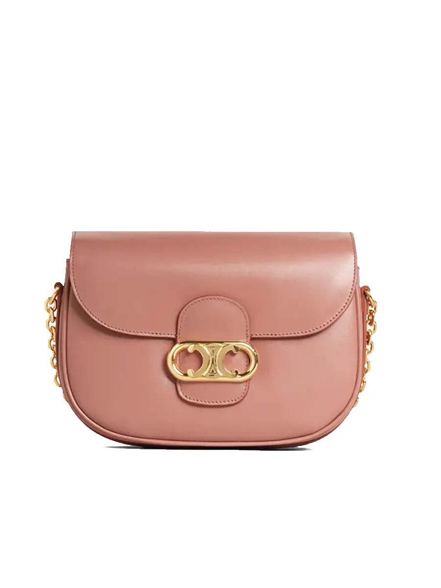 Medium Triomphe Maillon Bag In Vintage Pink