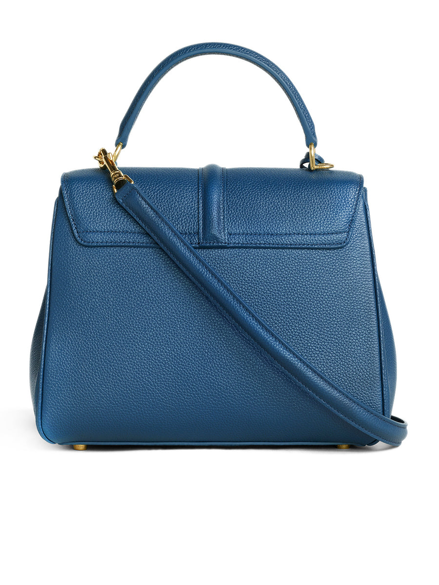 Small 16 Bag in Petrol Grained Calfskin