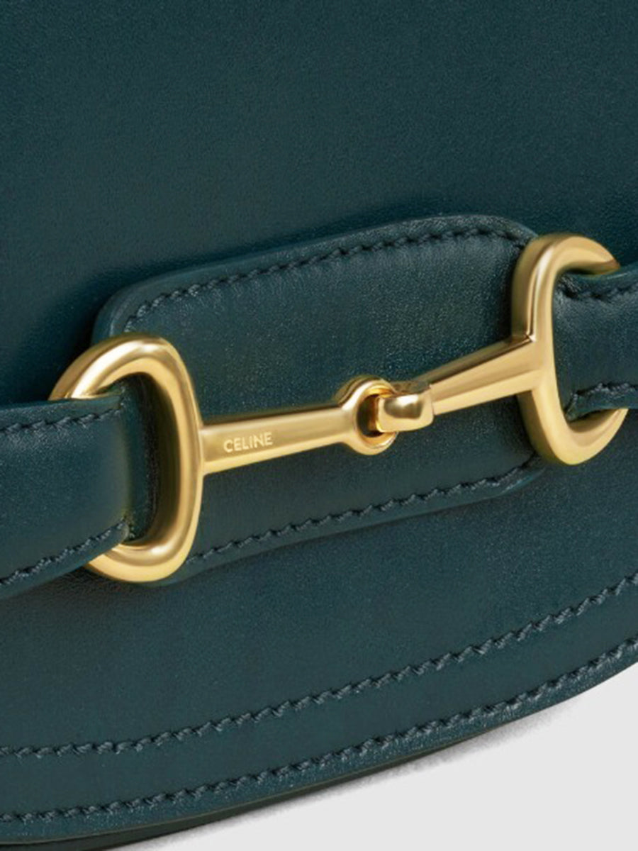 Small Crecy Bag in Shiny Calfskin Dark Green