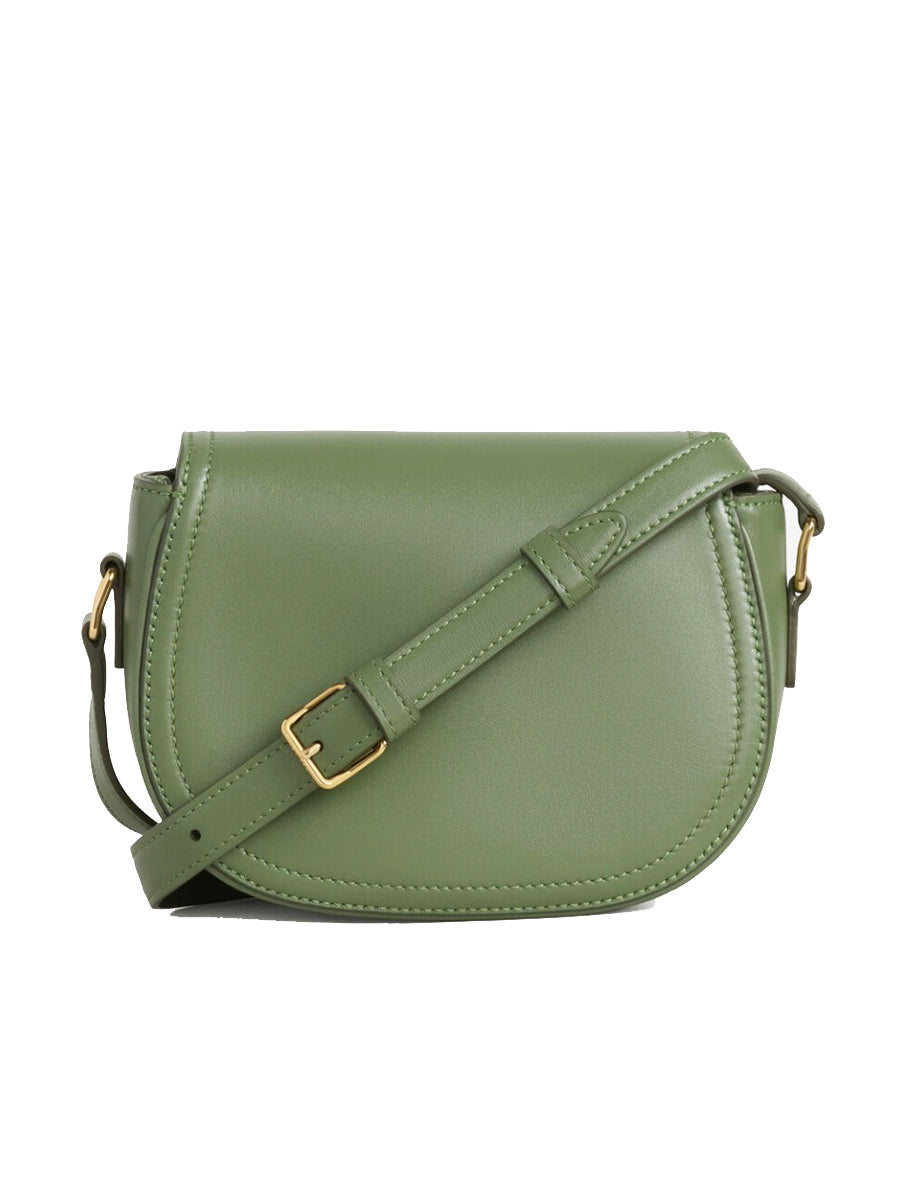 Small Crecy Bag in Shiny Calfskin Light Khaki
