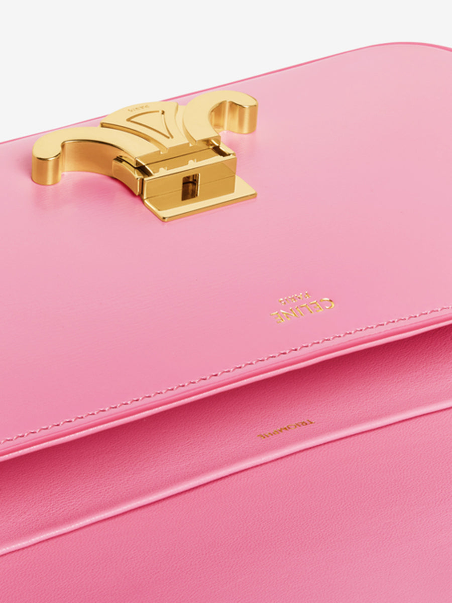Triomphe Shoulder Bag in Shiny Calfskin