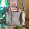 ALEXANDER WANG Rocco Pebbled Lambskin Satchel Bag TS3946