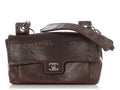 Chanel Vintage Brown Coco Mademoiselle Graffiti Flap