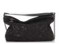 Chanel Black Quilted Iridescent Calfskin Coco Daily Hobo