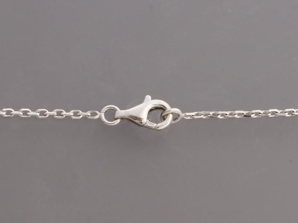 Chanel 18K White Gold Diamond and Black Onyx CamÃ©lia SculptÃ© Drop Necklace