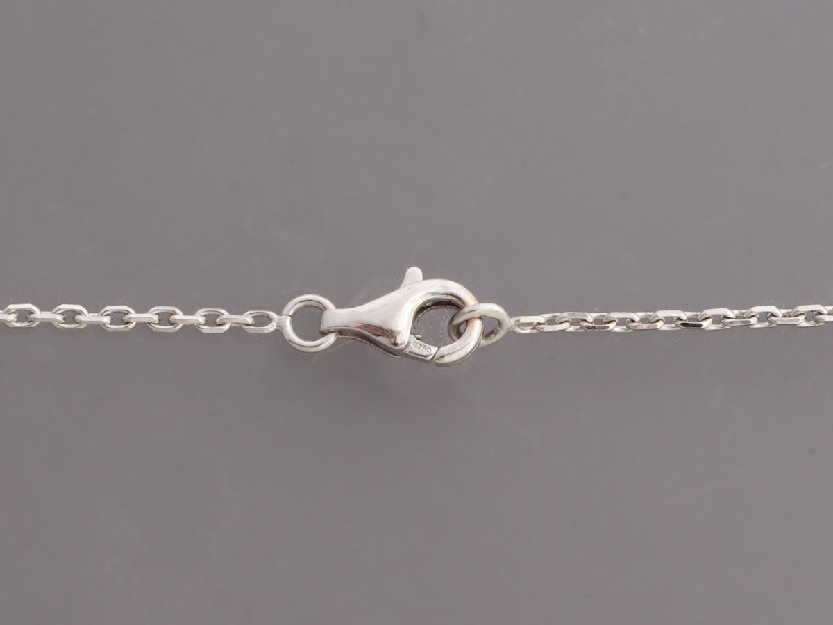 Chanel 18K White Gold Diamond and Black Onyx CamÃ©lia SculptÃ© Drop Necklace