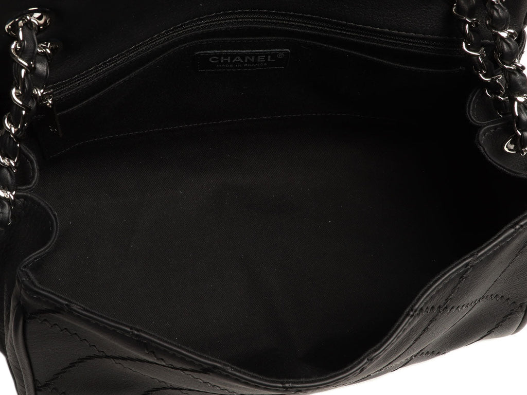 Chanel Black Matte Calfskin Ultimate Stitch Flap