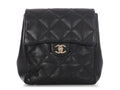 Chanel Small Black Quilted Calfskin Backpack