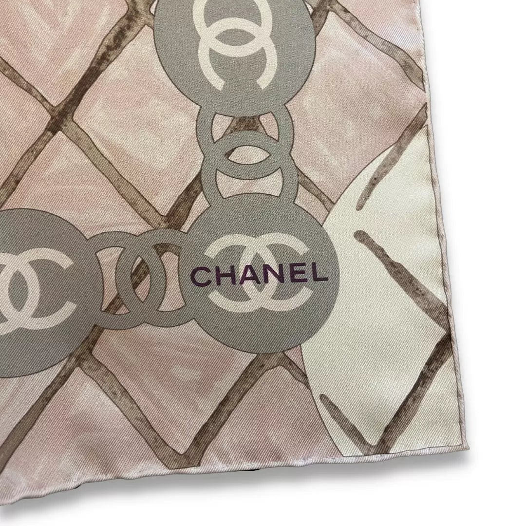 CHANEL CAMELIA SILK SCARF