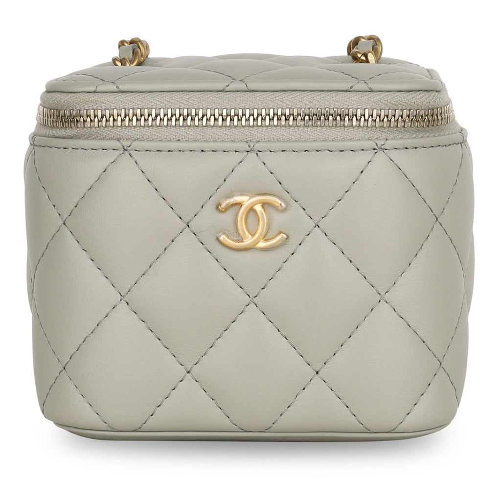Grey Mini Pearl Crush Vanity Case