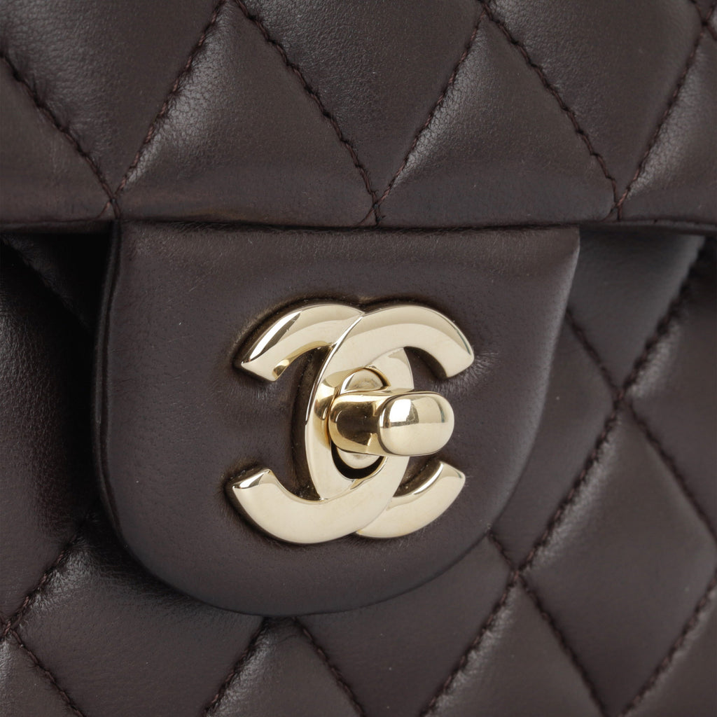Chanel Small Classic Flap Bag - Brown