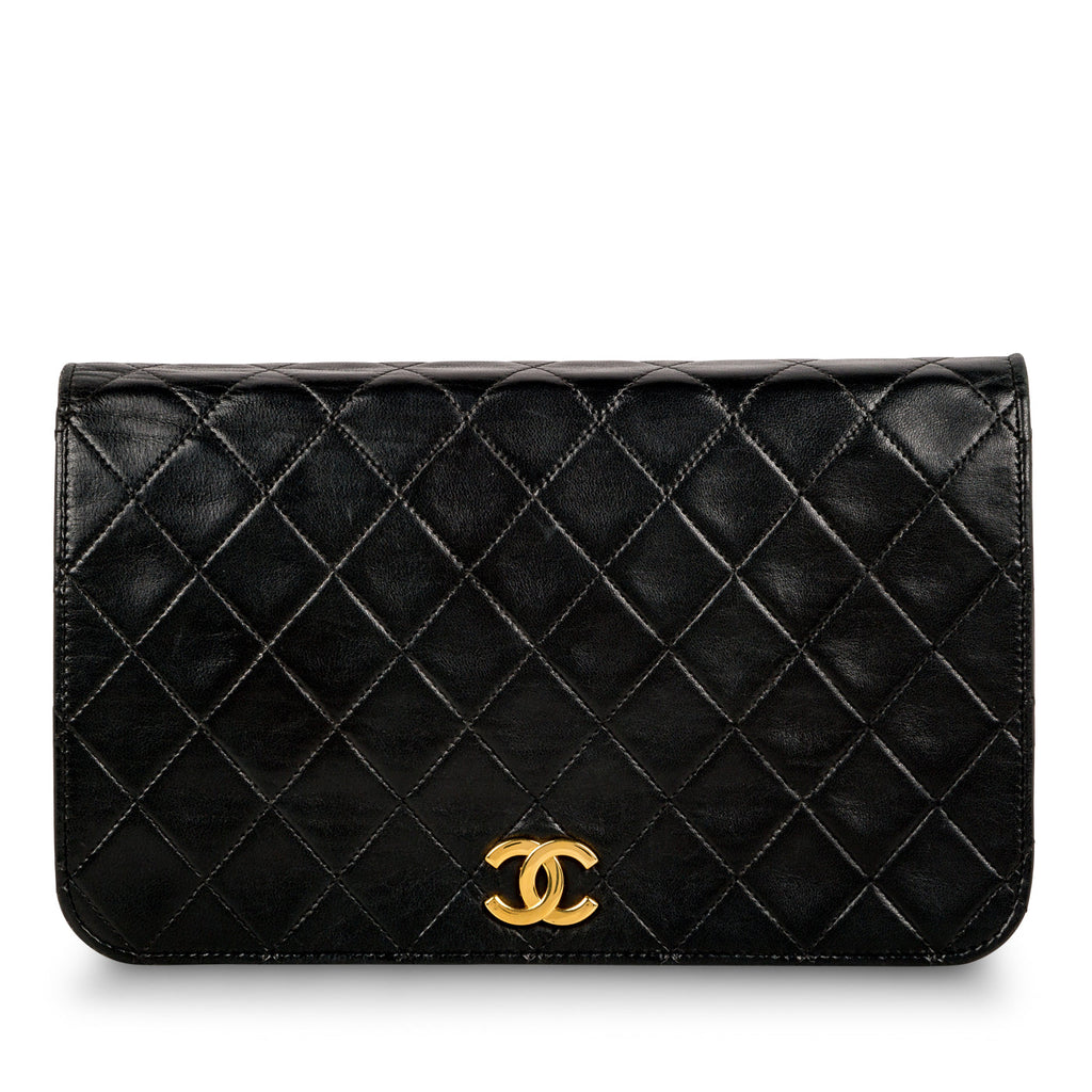 Lambskin Flap Bag - Patent
