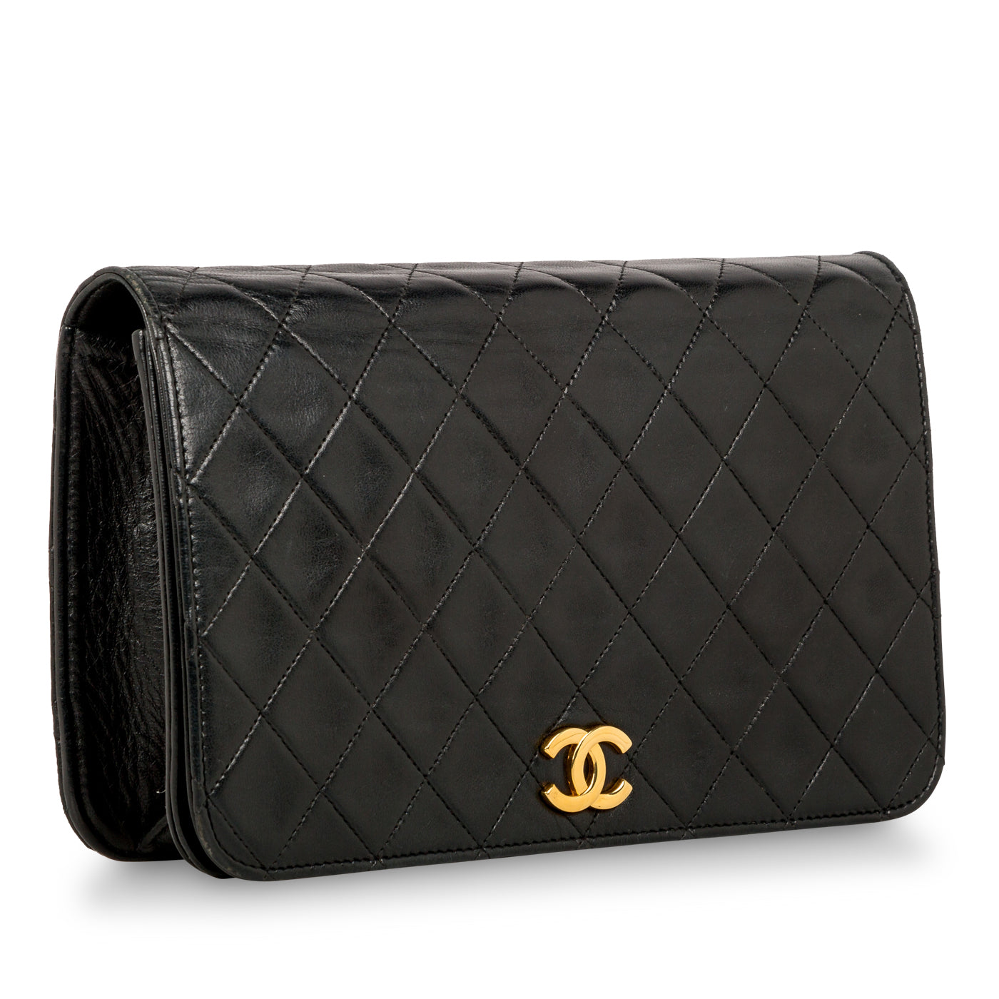 Lambskin Flap Bag - Patent