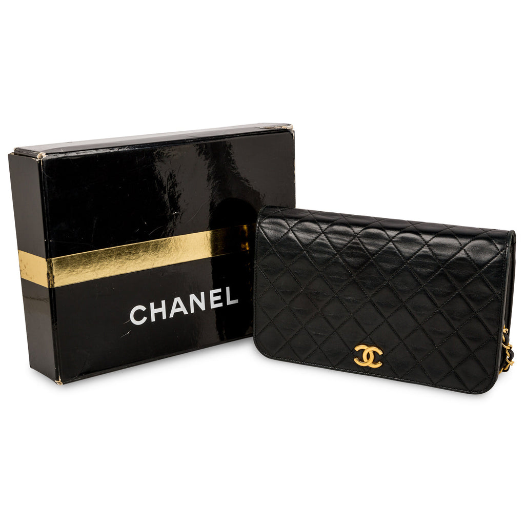 Lambskin Flap Bag - Patent