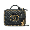 Quilted Lambs Leather Vanity Case