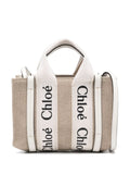 WOODY MINI CANVAS AND LEATHER CROSSBODY BAG