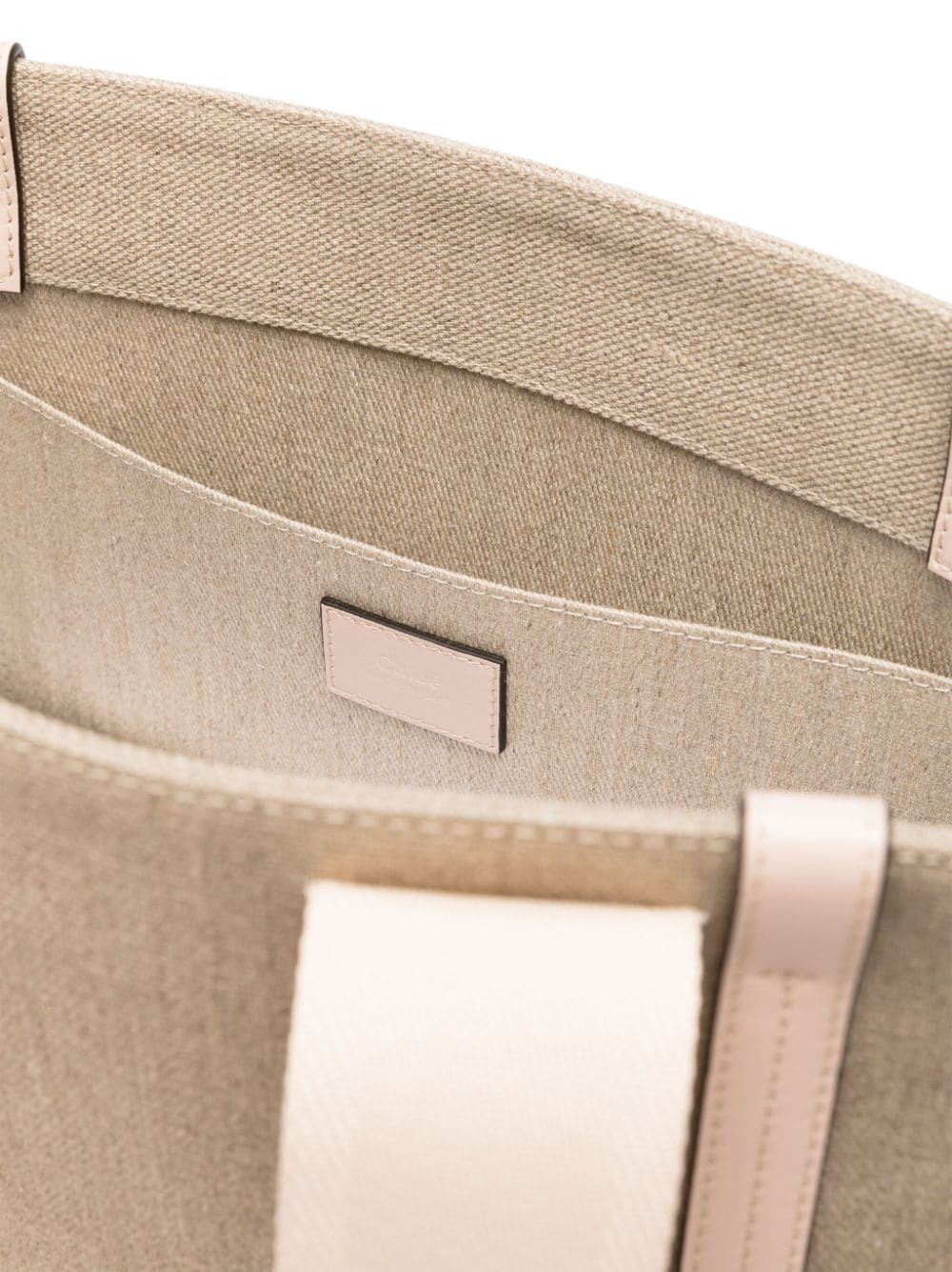 WOODY MEDIUM CANVAS AND LEATHER TOTE BAG