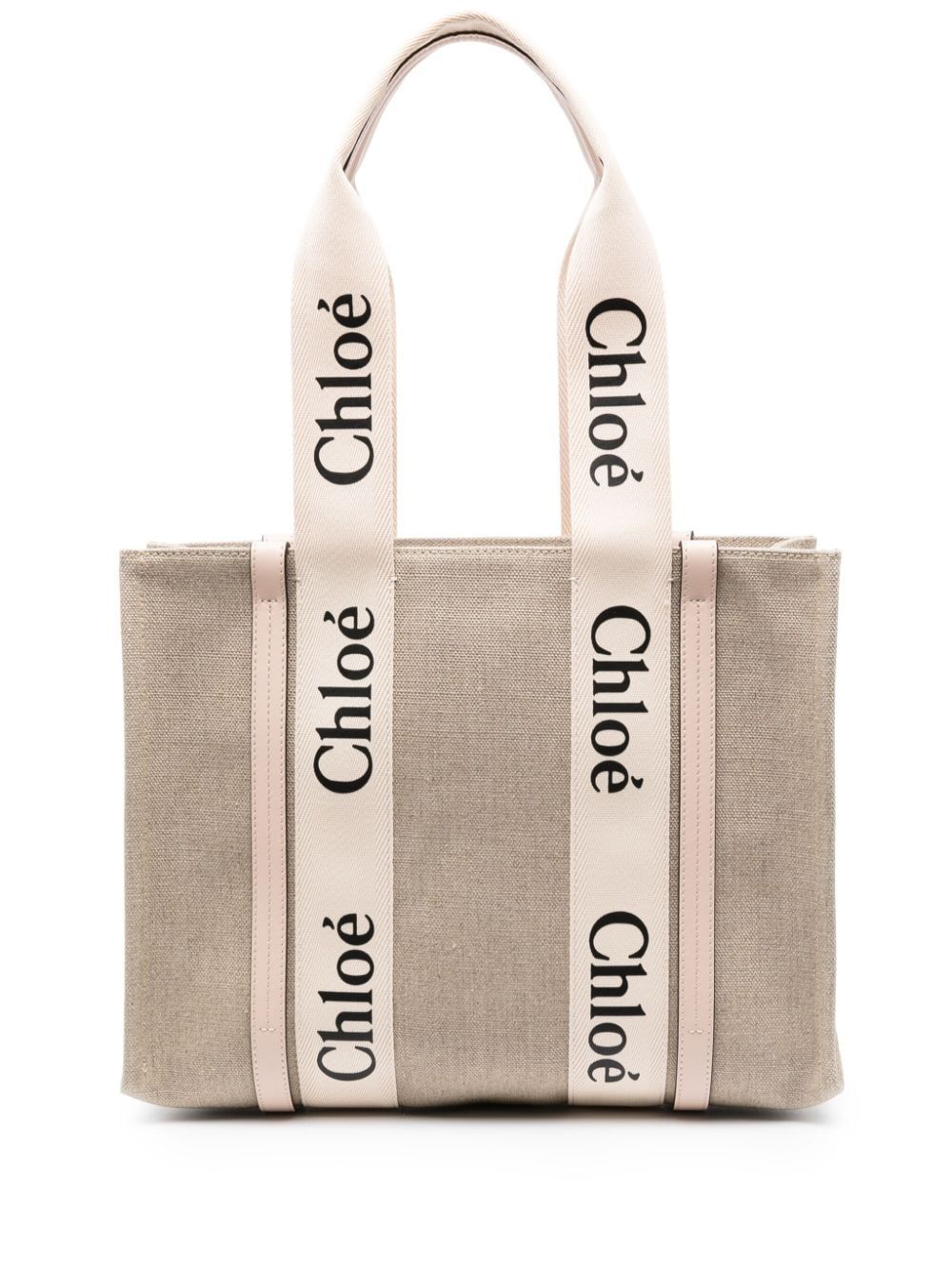 WOODY MEDIUM CANVAS AND LEATHER TOTE BAG