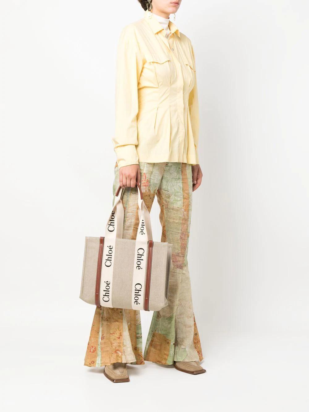 Woody Medium Canvas Tote Bag