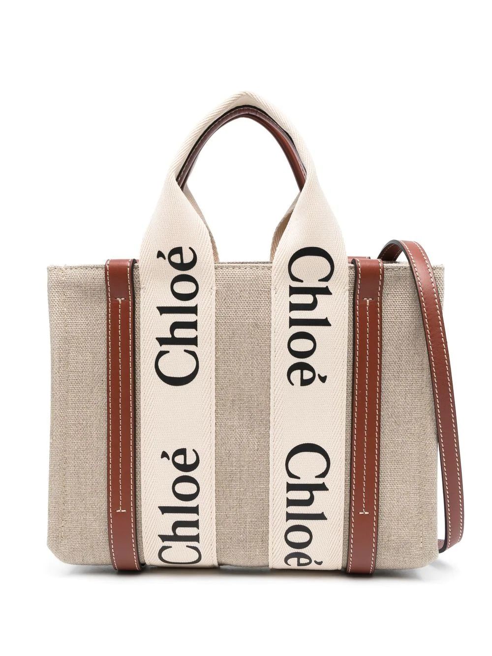 Woody Small Canvas Tote Bag