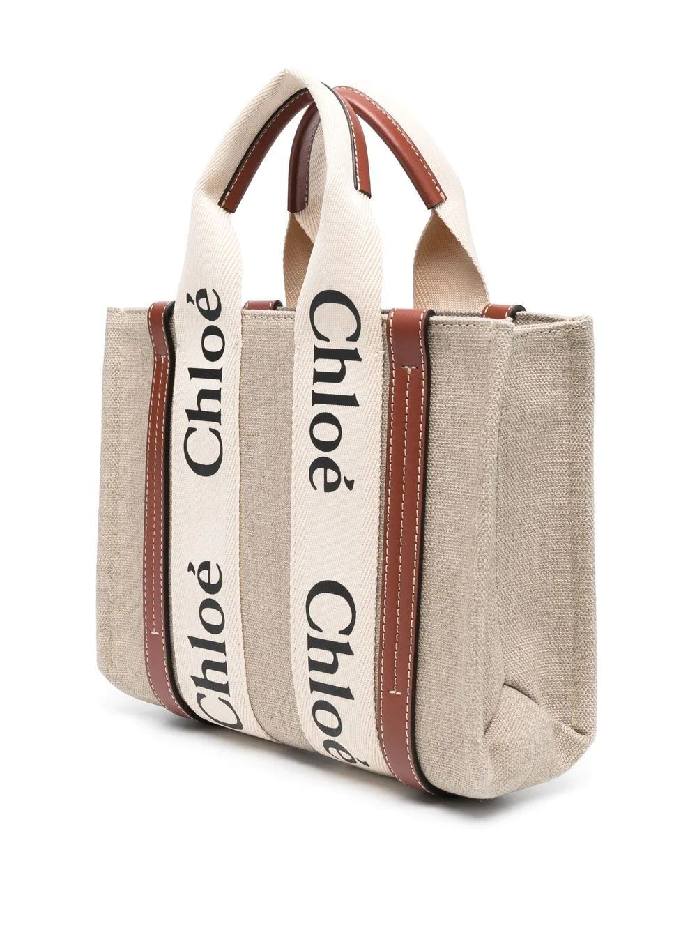 Woody Small Canvas Tote Bag