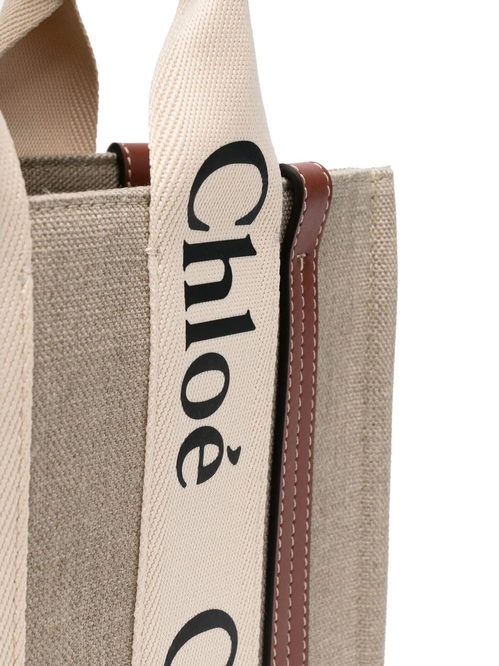 Woody Small Canvas Tote Bag
