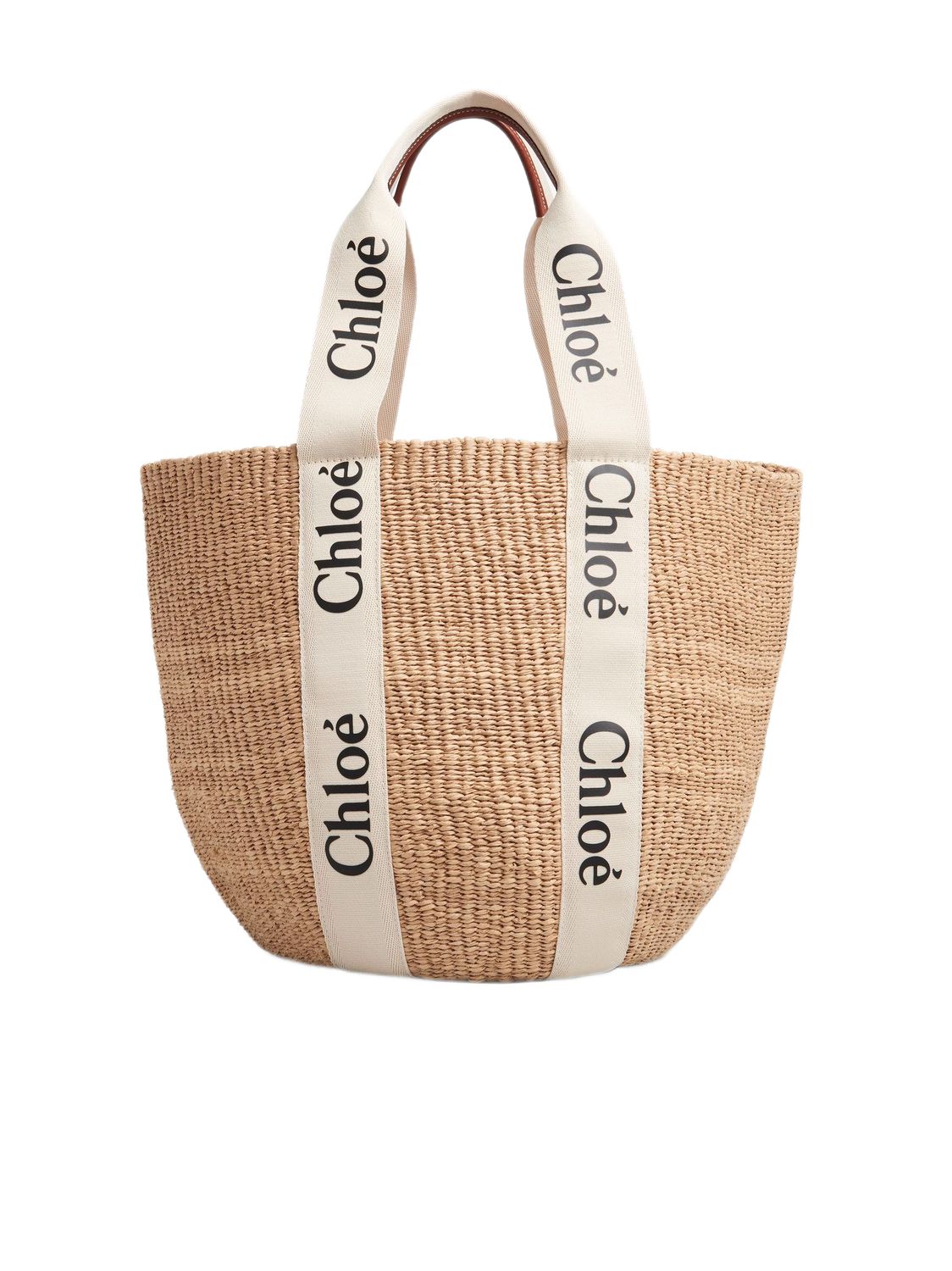 LARGE WOODY LOGO STRAP TOTE BAG