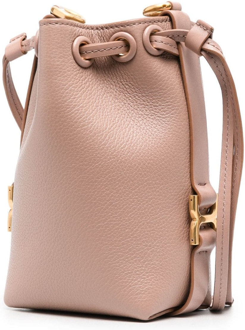 Marcie Small Leather Bucket Bag