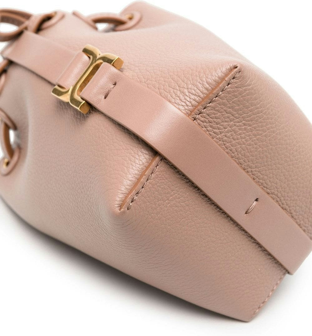 Marcie Small Leather Bucket Bag