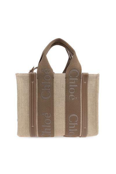 Woody Small Canvas Tote Bag
