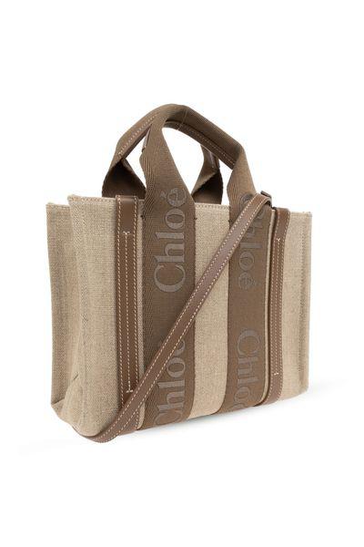 Woody Small Canvas Tote Bag