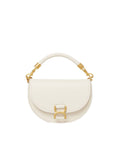 LEATHER MARCIE HANDBAG WITH CHAIN BELT